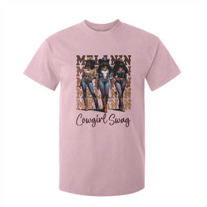 Melanin Cowgirl Swag T Shirt For Kid African American Cowgirls Black History Pride TS02 Light Pink Print Your Wear
