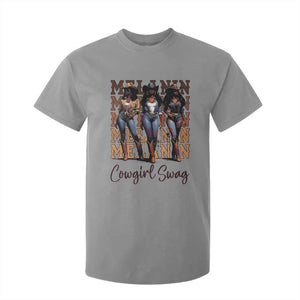 Melanin Cowgirl Swag T Shirt For Kid African American Cowgirls Black History Pride TS02 Sport Gray Print Your Wear