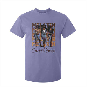 Melanin Cowgirl Swag T Shirt For Kid African American Cowgirls Black History Pride TS02 Violet Print Your Wear