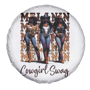 Melanin Cowgirl Swag Spare Tire Cover African American Cowgirls Black History Pride TS02 Print Your Wear