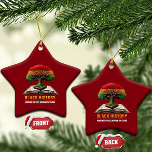 Black History Teacher Ceramic Ornament Honoring The Past Inspiring The Future Tree of Life TS02 Print Your Wear