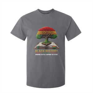 Black History Teacher T Shirt For Kid Honoring The Past Inspiring The Future Tree of Life TS02 Charcoal Print Your Wear