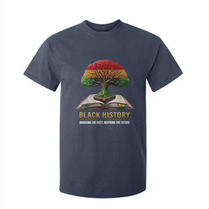 Black History Teacher T Shirt For Kid Honoring The Past Inspiring The Future Tree of Life TS02 Navy Print Your Wear