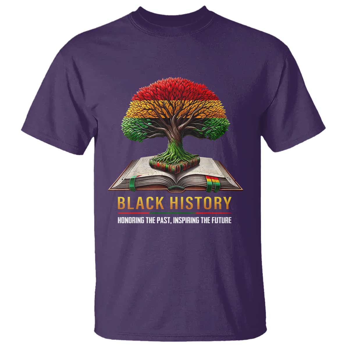 Black History Teacher T Shirt Honoring The Past Inspiring The Future Tree of Life TS02 Purple Print Your Wear