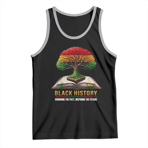 Black History Teacher Tank Top Proud Black Culture Tree of Life TS02 Black Athletic Heather Print Your Wear