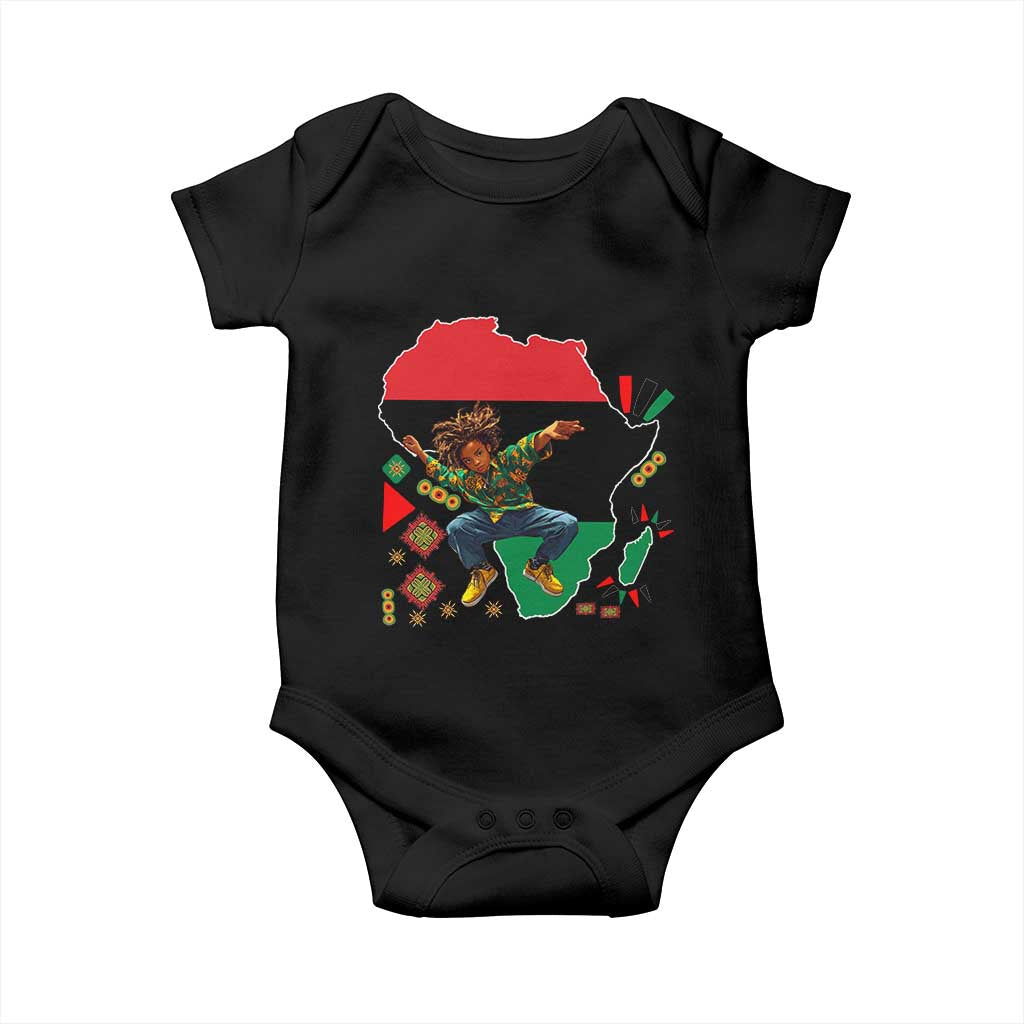 Black Son Future Leader Baby Onesie African American Pride Black History Month TS02 Black Print Your Wear