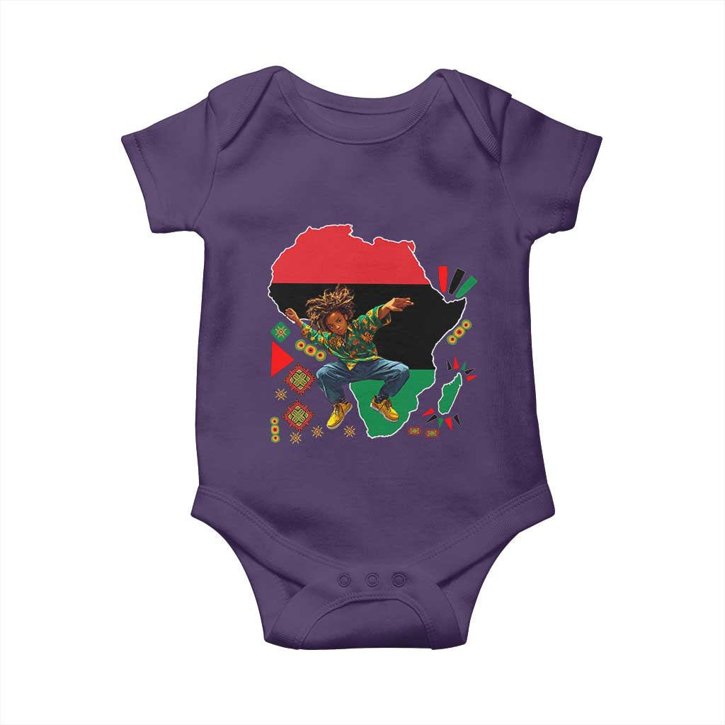 Black Son Future Leader Baby Onesie African American Pride Black History Month TS02 Purple Print Your Wear