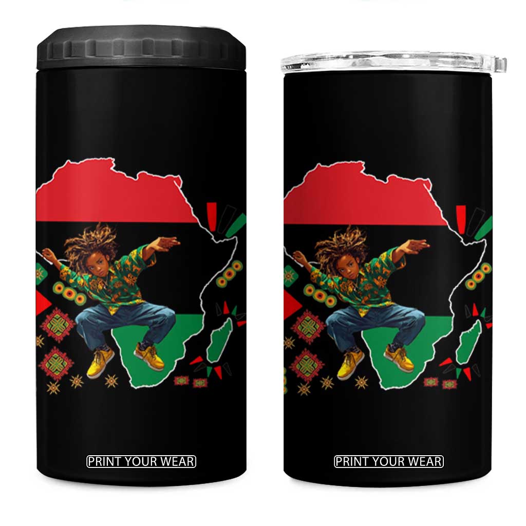 Black Son Future Leader 4 in 1 Can Cooler Tumbler African American Pride Black History Month TS02 One Size: 16 oz Black Print Your Wear