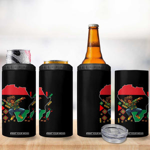 Black Son Future Leader 4 in 1 Can Cooler Tumbler African American Pride Black History Month TS02 Print Your Wear
