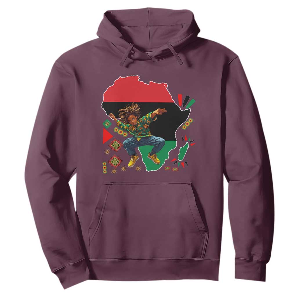 Black Son Future Leader Hoodie African American Pride Black History Month TS02 Maroon Print Your Wear