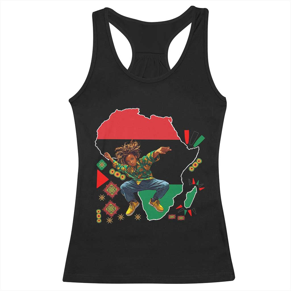 Black Son Future Leader Racerback Tank Top African American Pride Black History Month TS02 Black Print Your Wear