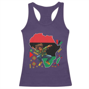 Black Son Future Leader Racerback Tank Top African American Pride Black History Month TS02 Purple Print Your Wear