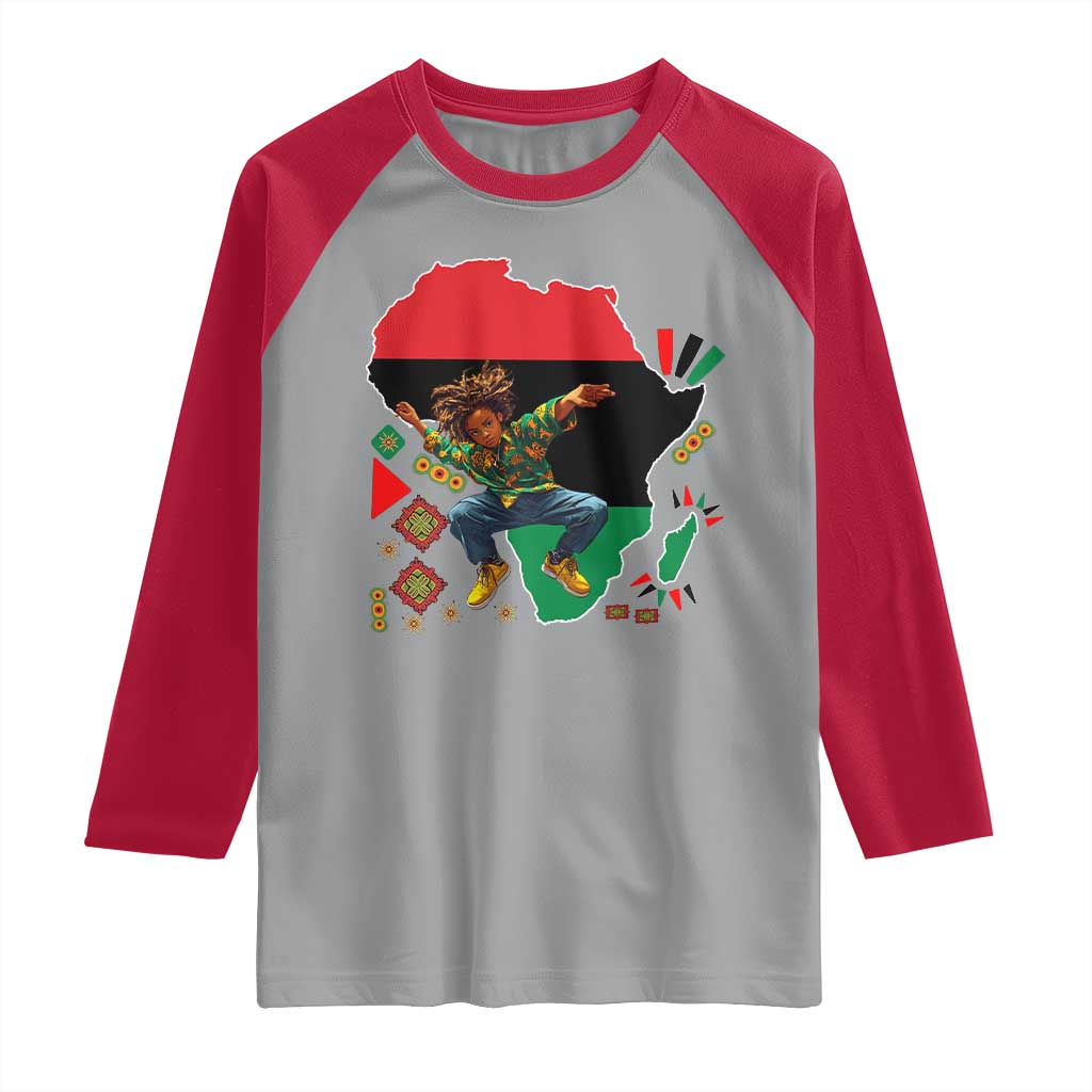Black Son Future Leader Raglan Shirt African American Pride Black History Month TS02 Sport Gray Red Print Your Wear