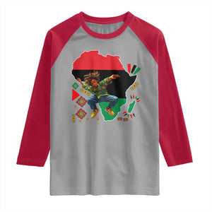 Black Son Future Leader Raglan Shirt African American Pride Black History Month TS02 Sport Gray Red Print Your Wear