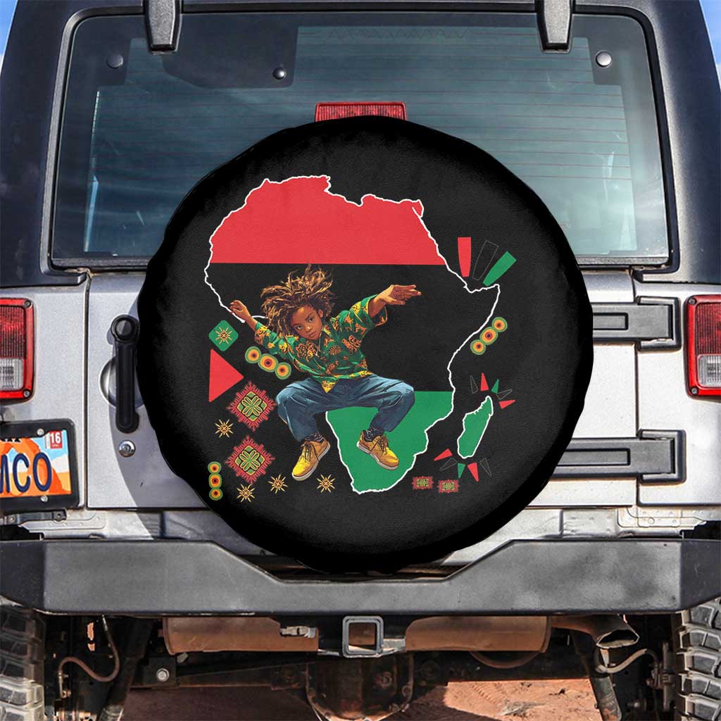 Black Son Future Leader Spare Tire Cover African American Pride Black History Month TS02 No hole Black Print Your Wear
