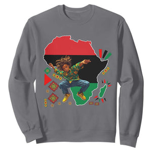 Black Son Future Leader Sweatshirt African American Pride Black History Month TS02 Charcoal Print Your Wear