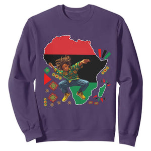 Black Son Future Leader Sweatshirt African American Pride Black History Month TS02 Purple Print Your Wear