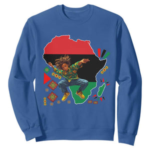 Black Son Future Leader Sweatshirt African American Pride Black History Month TS02 Royal Blue Print Your Wear
