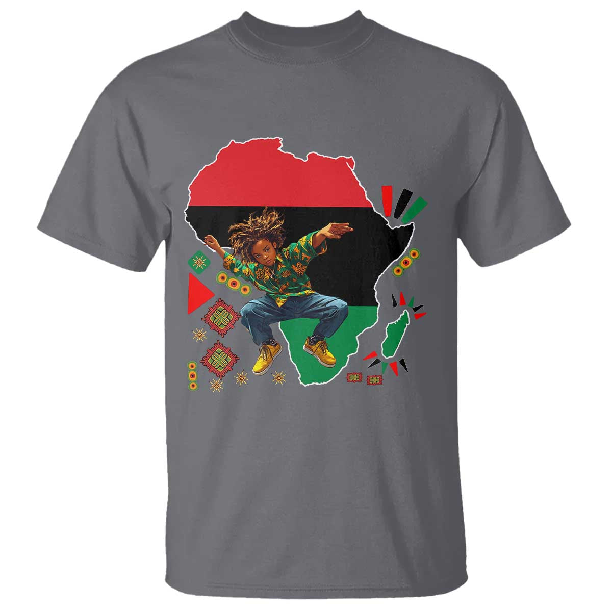 Black Son Future Leader T Shirt African American Pride Black History Month TS02 Charcoal Print Your Wear