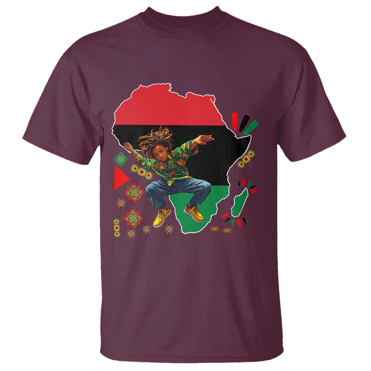 Black Son Future Leader T Shirt African American Pride Black History Month TS02 Maroon Print Your Wear