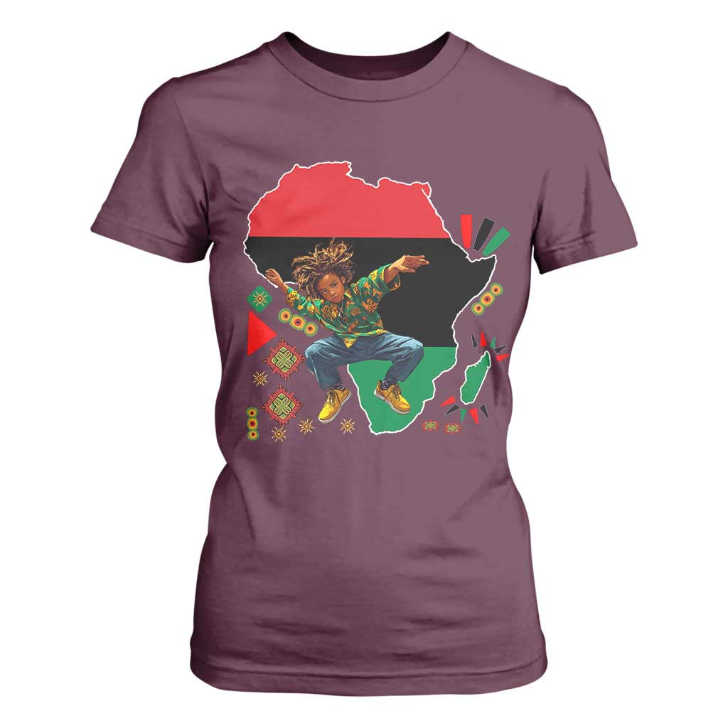 Black Son Future Leader T Shirt For Women African American Pride Black History Month TS02 Maroon Print Your Wear