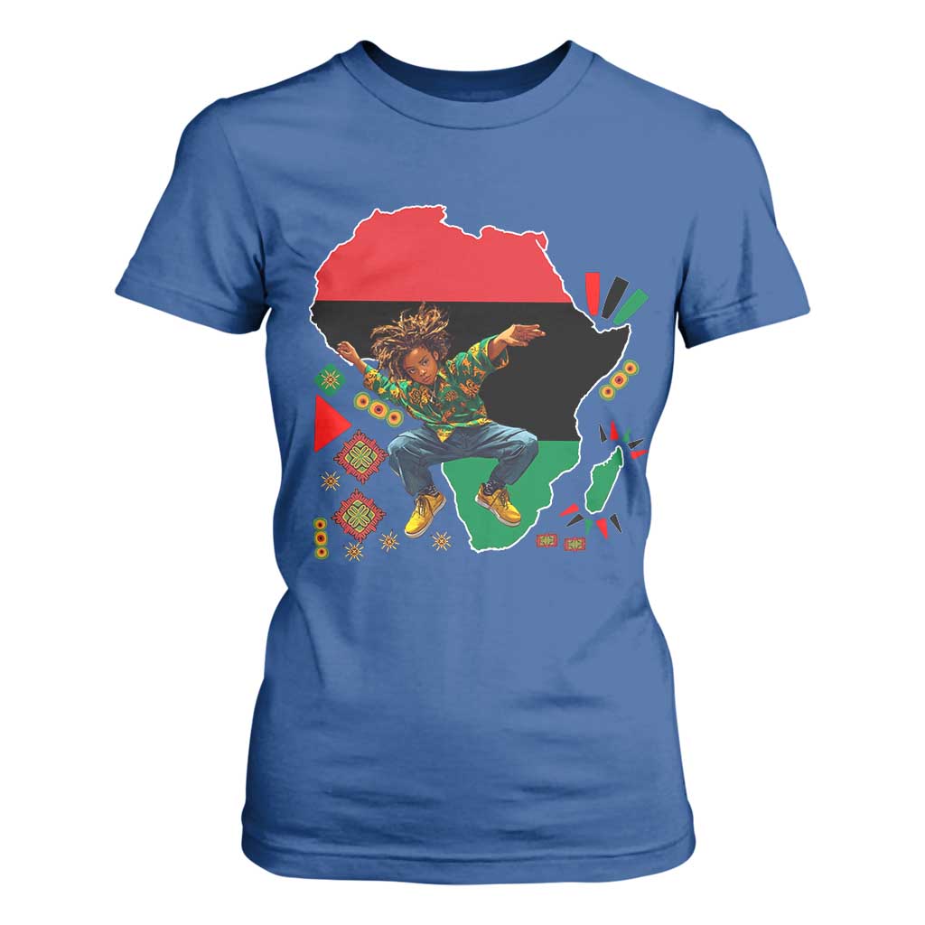 Black Son Future Leader T Shirt For Women African American Pride Black History Month TS02 Royal Blue Print Your Wear