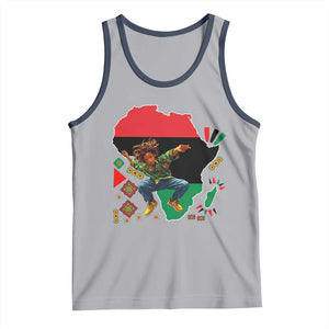 Black Son Future Leader Tank Top African American Pride Black History Month TS02 Athletic Heather Navy Print Your Wear