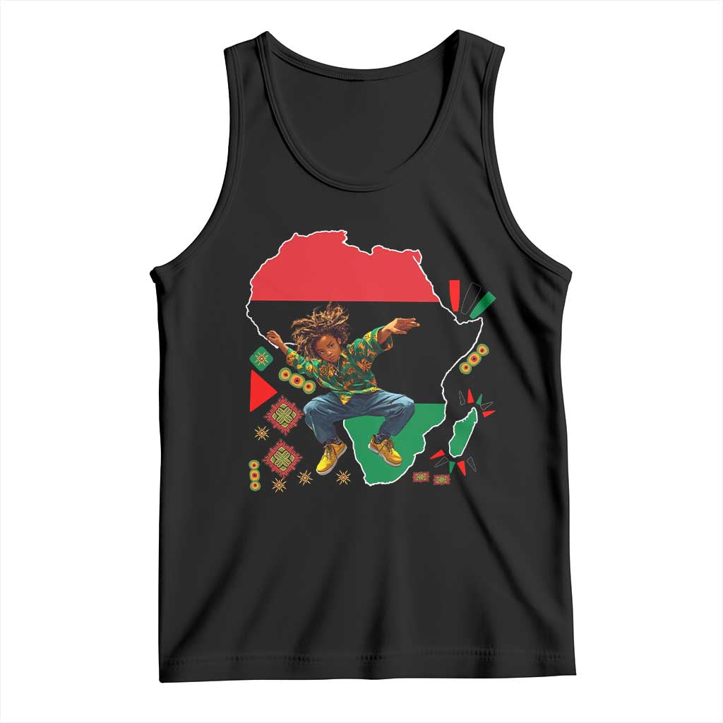 Black Son Future Leader Tank Top African American Pride Black History Month TS02 Black Print Your Wear