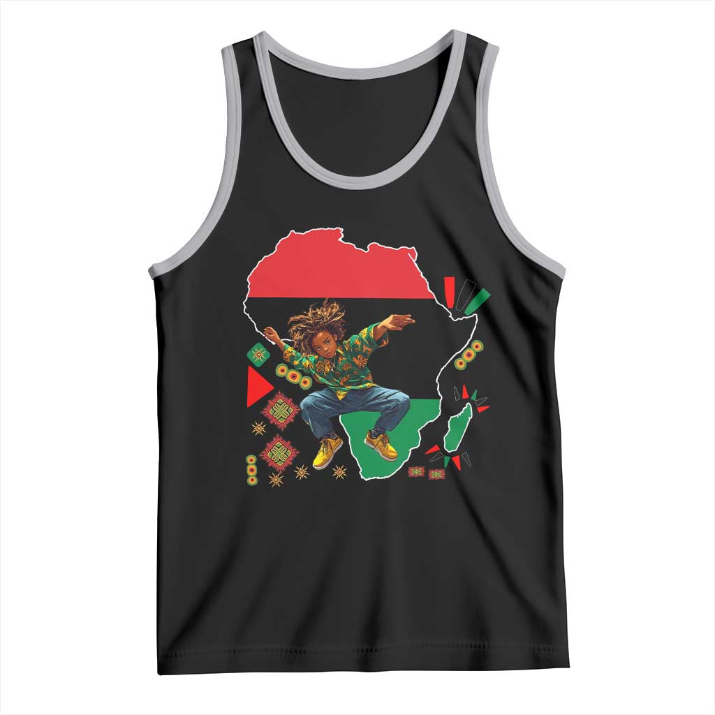 Black Son Future Leader Tank Top African American Pride Black History Month TS02 Black Athletic Heather Print Your Wear