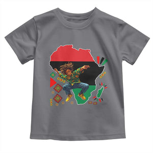Black Son Future Leader Toddler T Shirt African American Pride Black History Month TS02 Charcoal Print Your Wear