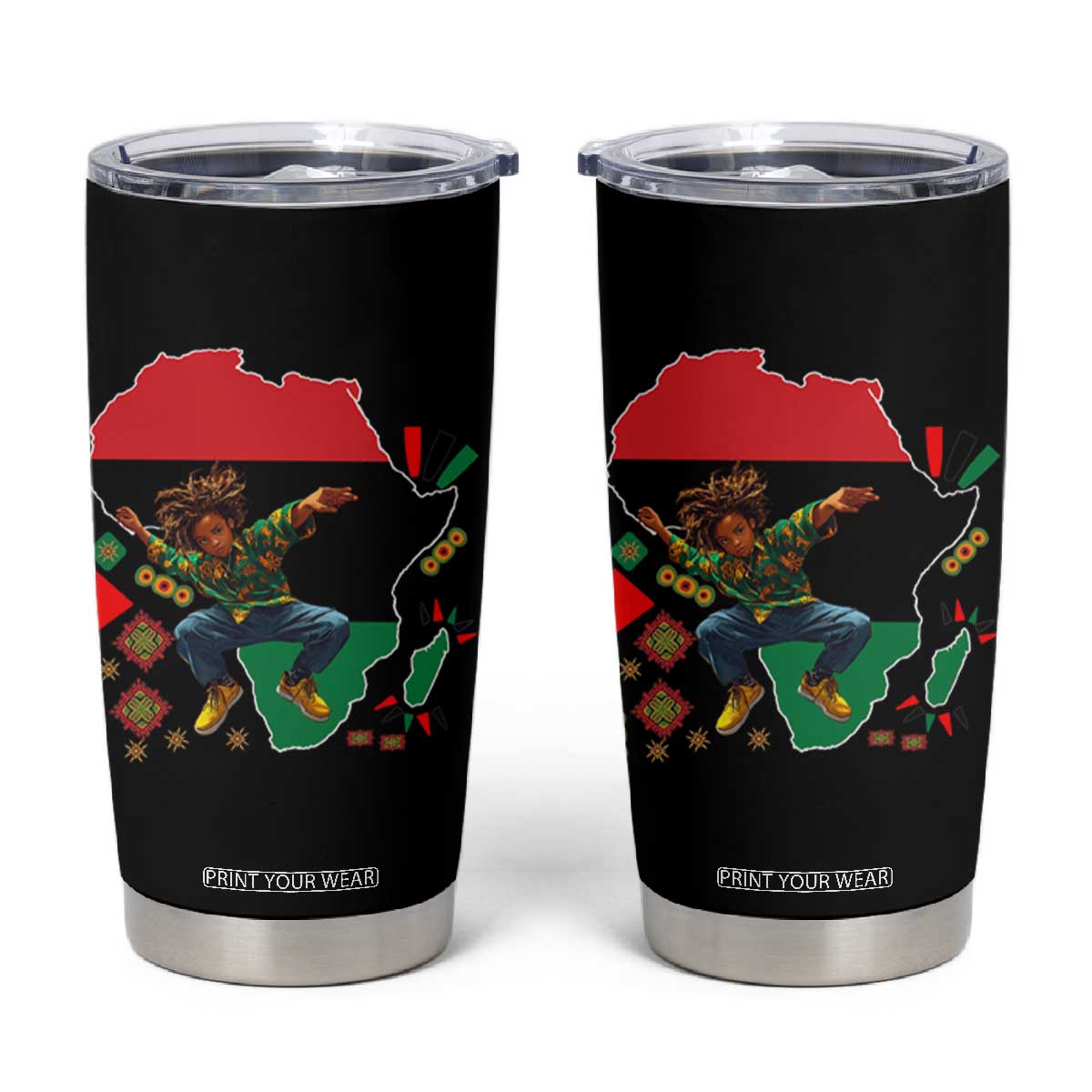 Black Son Future Leader Tumbler Cup African American Pride Black History Month TS02 Black Print Your Wear