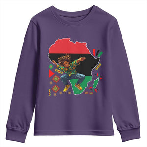 Black Son Future Leader Youth Sweatshirt African American Pride Black History Month TS02 Purple Print Your Wear