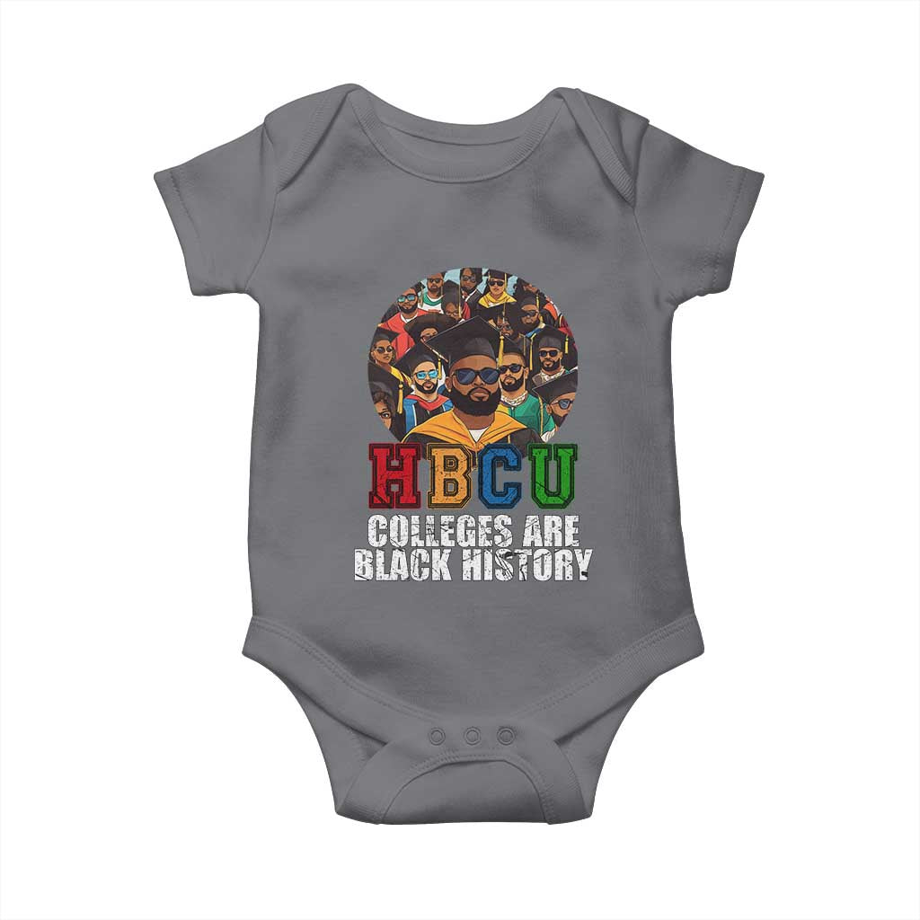 HBCU Colleges Are Black History Baby Onesie African Education TS02 Charcoal Print Your Wear