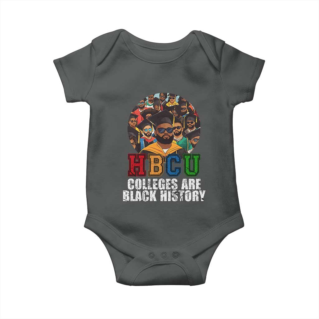 HBCU Colleges Are Black History Baby Onesie African Education TS02 Dark Heather Print Your Wear