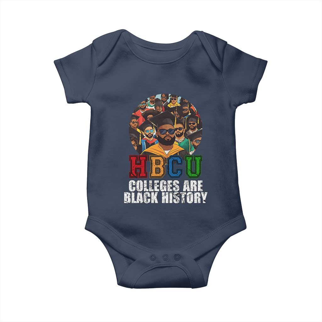 HBCU Colleges Are Black History Baby Onesie African Education TS02 Navy Print Your Wear