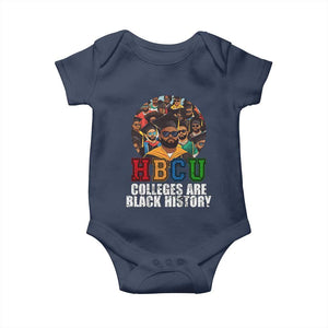 HBCU Colleges Are Black History Baby Onesie African Education TS02 Navy Print Your Wear