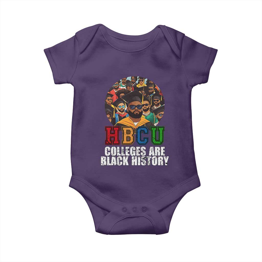 HBCU Colleges Are Black History Baby Onesie African Education TS02 Purple Print Your Wear