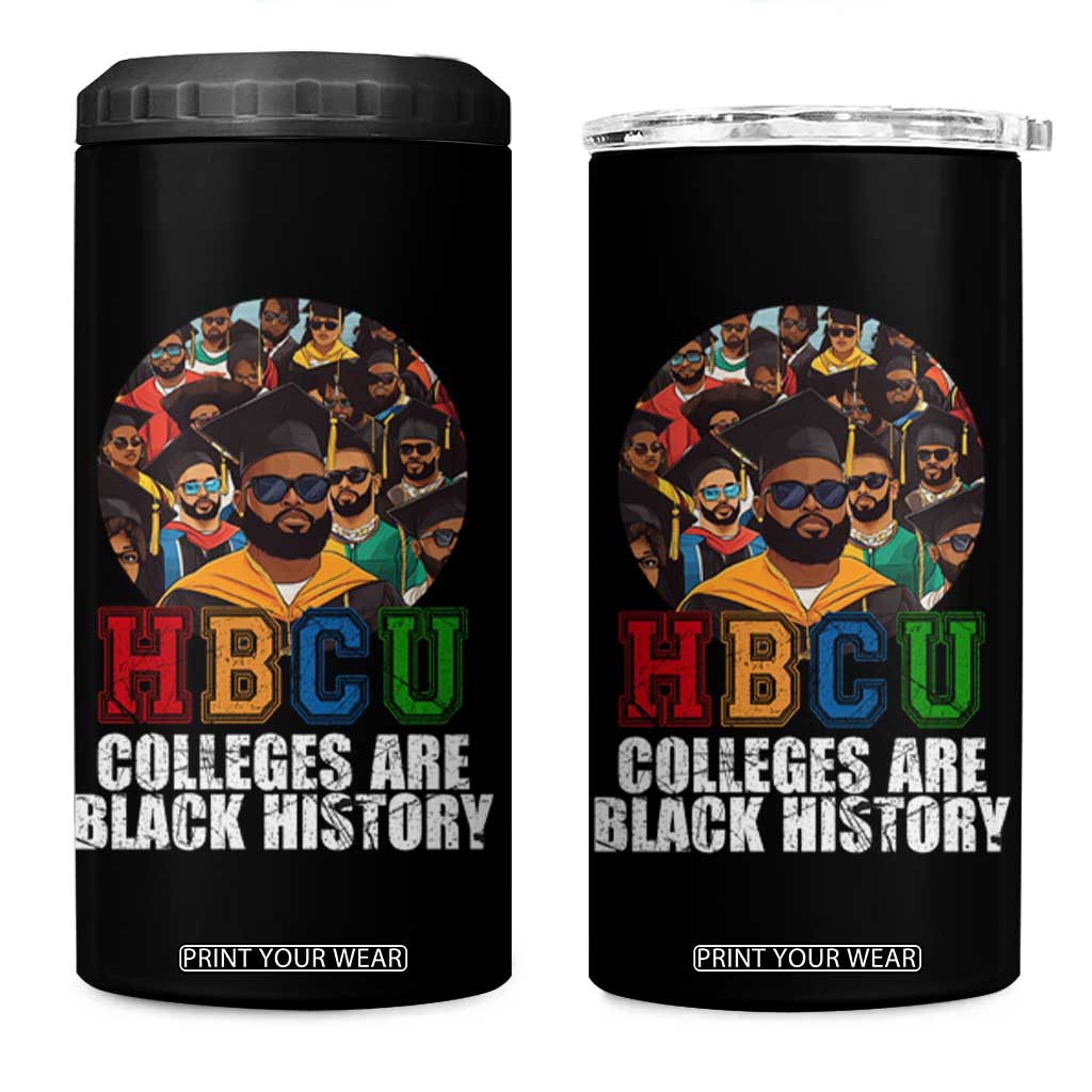 HBCU Colleges Are Black History 4 in 1 Can Cooler Tumbler African Education TS02 One Size: 16 oz Black Print Your Wear