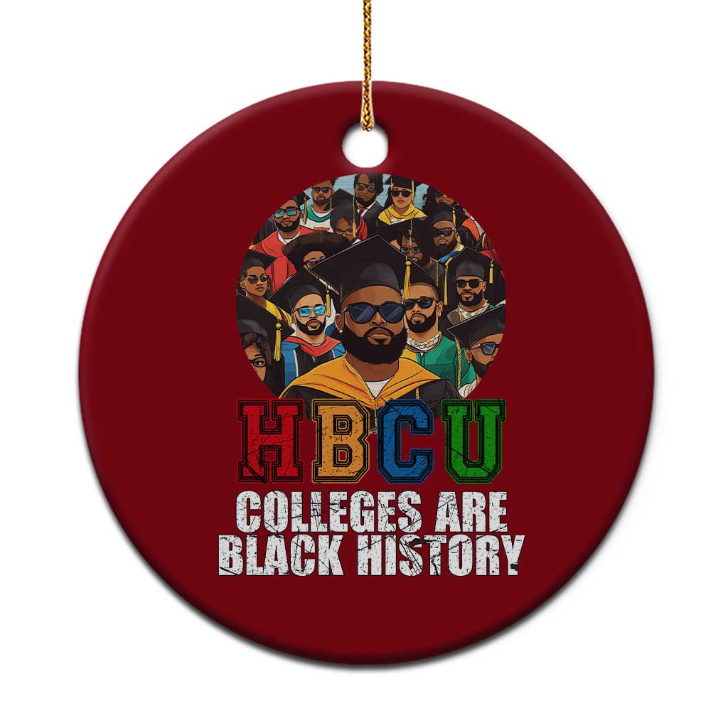 HBCU Colleges Are Black History Ceramic Ornament African Education TS02 1pc Red Print Your Wear