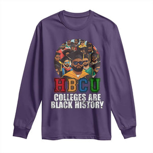HBCU Colleges Are Black History Long Sleeve Shirt African Education TS02 Purple Print Your Wear