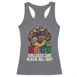 HBCU Colleges Are Black History Racerback Tank Top African Education TS02 Charcoal Print Your Wear