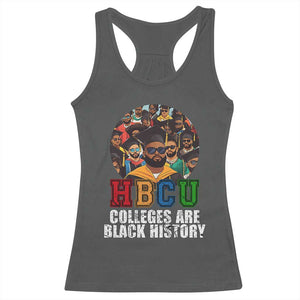 HBCU Colleges Are Black History Racerback Tank Top African Education TS02 Dark Heather Print Your Wear