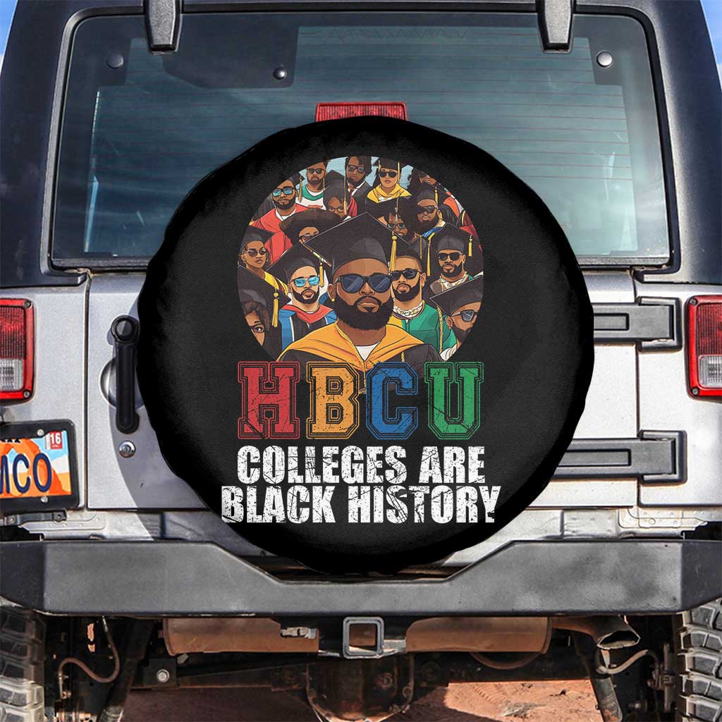 HBCU Colleges Are Black History Spare Tire Cover African Education TS02 No hole Black Print Your Wear