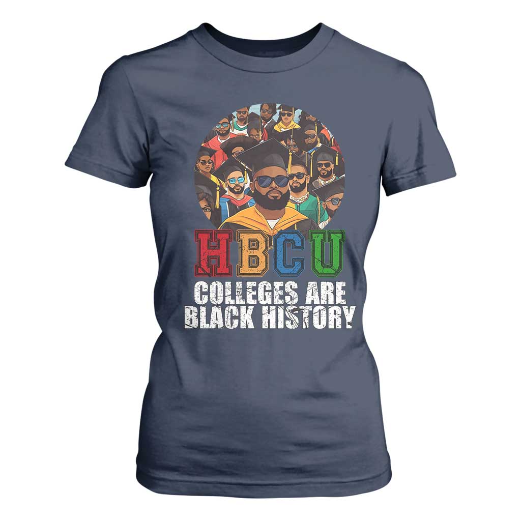 HBCU Colleges Are Black History T Shirt For Women African Education TS02 Navy Print Your Wear