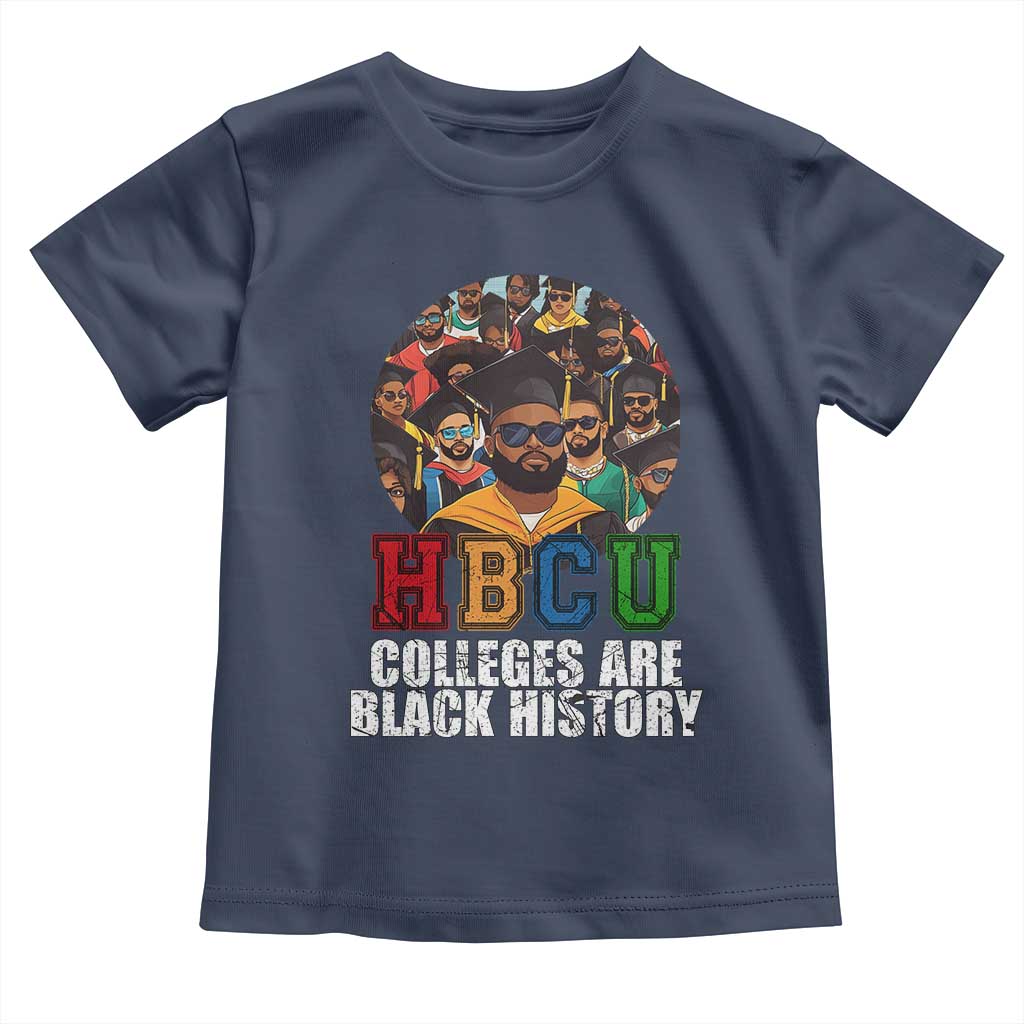 HBCU Colleges Are Black History Toddler T Shirt African Education TS02 Navy Print Your Wear