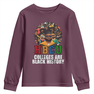 HBCU Colleges Are Black History Youth Sweatshirt African Education TS02 Maroon Print Your Wear