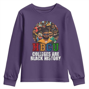 HBCU Colleges Are Black History Youth Sweatshirt African Education TS02 Purple Print Your Wear
