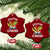 Education Is Freedom Ceramic Ornament Teaching Black History Month Books TS02 Print Your Wear