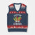 Education Is Freedom V-Neck Knit Sweater Vest Teaching Black History Month Books TS02 Navy Red Print Your Wear