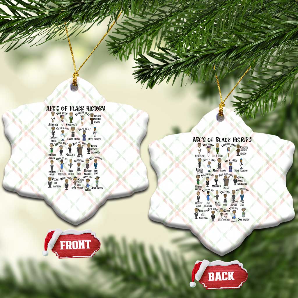 ABCs of Black History Month Ceramic Ornament Black Excellence Pride TS02 Print Your Wear
